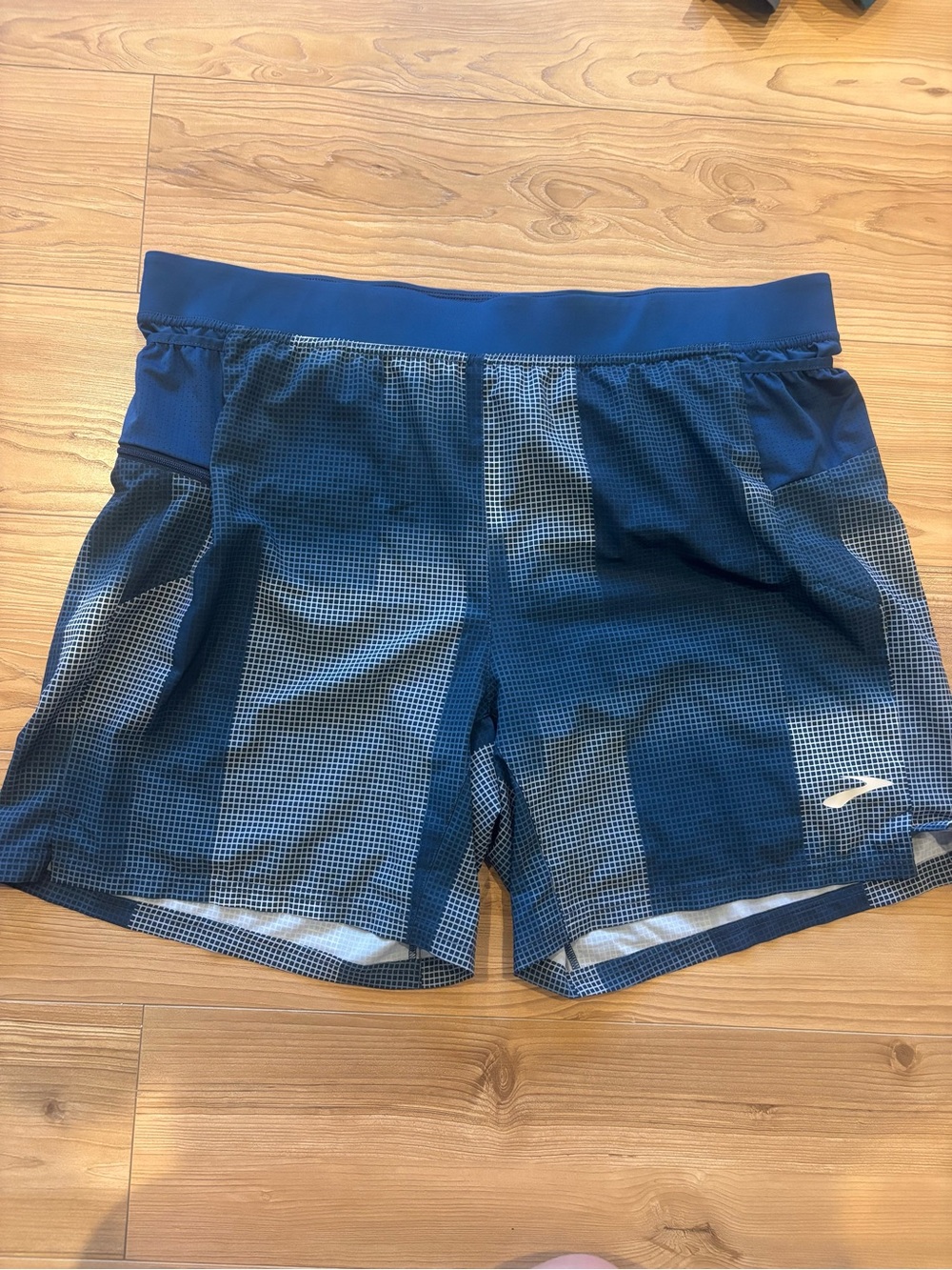 Brooks Black Performance Running Shorts with Subtle Logo